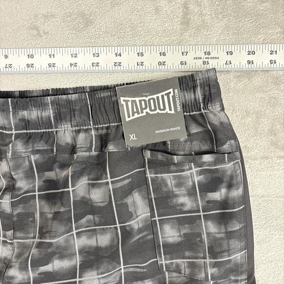 NWT Tap out plaid shorts black/gray mens size Xlarge - Picture 4 of 6